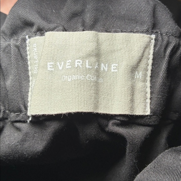 EVERLANE Paper Bag Dress Black Elastic Top Pockets Mini Adjustable Strap Medium - Picture 8 of 8